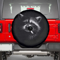 Funny Raccoon Smoking Cigarette Meme Spare Tire Cover Trash Panda Face Y2K Graphic
