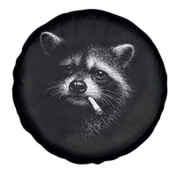 Funny Raccoon Smoking Cigarette Meme Spare Tire Cover Trash Panda Face Y2K Graphic