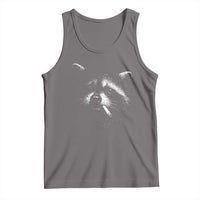 Funny Raccoon Smoking Cigarette Meme Tank Top Trash Panda Face Y2K Graphic