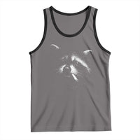 Funny Raccoon Smoking Cigarette Meme Tank Top Trash Panda Face Y2K Graphic