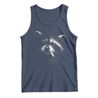 Funny Raccoon Smoking Cigarette Meme Tank Top Trash Panda Face Y2K Graphic