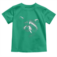 Funny Raccoon Smoking Cigarette Meme Toddler T Shirt Trash Panda Face Y2K Graphic
