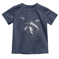 Funny Raccoon Smoking Cigarette Meme Toddler T Shirt Trash Panda Face Y2K Graphic