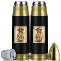 Funny Western Valentine Cowgirl Queen of Hearts Card Bullet Tumbler