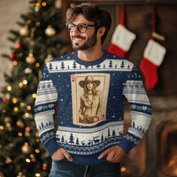 Funny Western Valentine Cowgirl Queen of Hearts Card Ugly Christmas Sweater