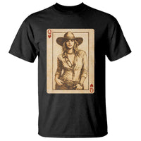 Funny Western Valentine Cowgirl Queen of Hearts Card T Shirt