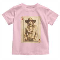 Funny Western Valentine Cowgirl Queen of Hearts Card Toddler T Shirt