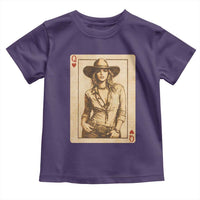 Funny Western Valentine Cowgirl Queen of Hearts Card Toddler T Shirt
