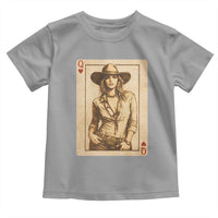 Funny Western Valentine Cowgirl Queen of Hearts Card Toddler T Shirt