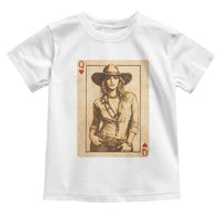 Funny Western Valentine Cowgirl Queen of Hearts Card Toddler T Shirt