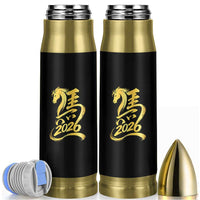 Chinese New Year 2026 Bullet Tumbler Year of The Horse Gold Calligraphy Art