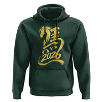 Chinese New Year 2026 Hoodie Year of The Horse Gold Calligraphy Art
