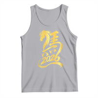 Chinese New Year 2026 Tank Top Year of The Horse Gold Calligraphy Art