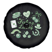 Feeling Lucky St Patricks Day Coquette Shamrock Spare Tire Cover