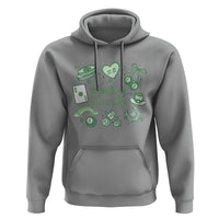 Feeling Lucky St Patricks Day Coquette Shamrock Hoodie