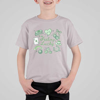 Feeling Lucky St Patricks Day Coquette Shamrock T Shirt For Kid
