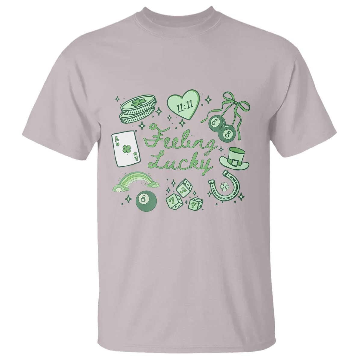 Feeling Lucky St Patricks Day Coquette Shamrock T Shirt