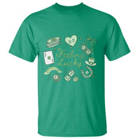 Feeling Lucky St Patricks Day Coquette Shamrock T Shirt