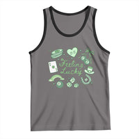 Feeling Lucky St Patricks Day Coquette Shamrock Tank Top