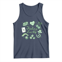 Feeling Lucky St Patricks Day Coquette Shamrock Tank Top