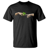 Funny St Patricks Day Shamrock The Creation of Adam Meme T Shirt