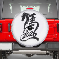 Chinese New Year 2026 Spare Tire Cover Year of The Horse Calligraphy Ink Art