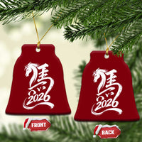 Chinese New Year 2026 Ceramic Ornament Year of The Horse Chinese Calligraphy Art