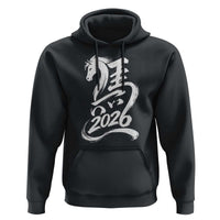 Chinese New Year 2026 Hoodie Year of The Horse Chinese Calligraphy Art