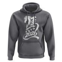 Chinese New Year 2026 Hoodie Year of The Horse Chinese Calligraphy Art