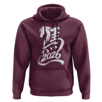 Chinese New Year 2026 Hoodie Year of The Horse Chinese Calligraphy Art