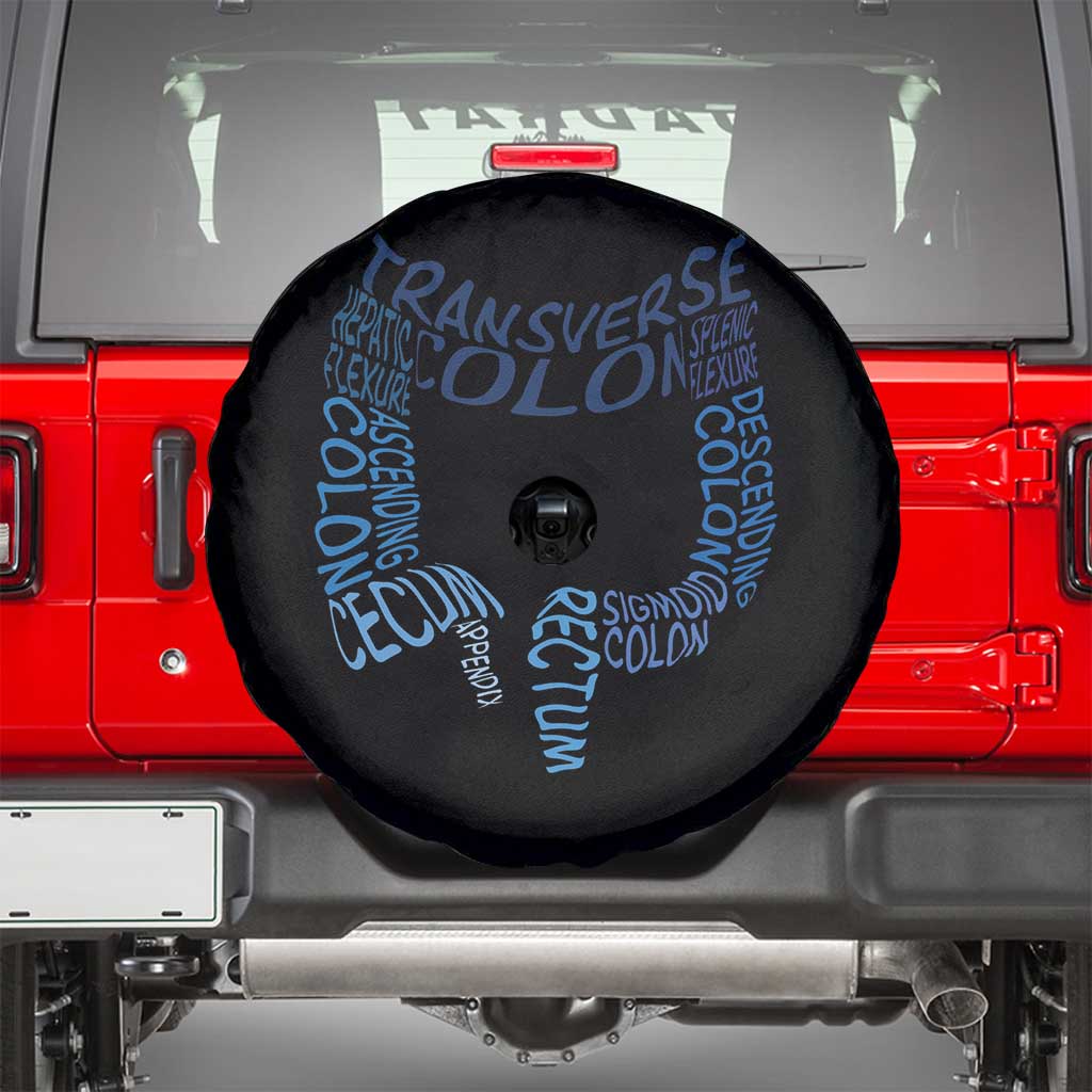 Funny GI Endoscopy Nurse Spare Tire Cover Vintage Retro Colon Anatomy Colonoscopy