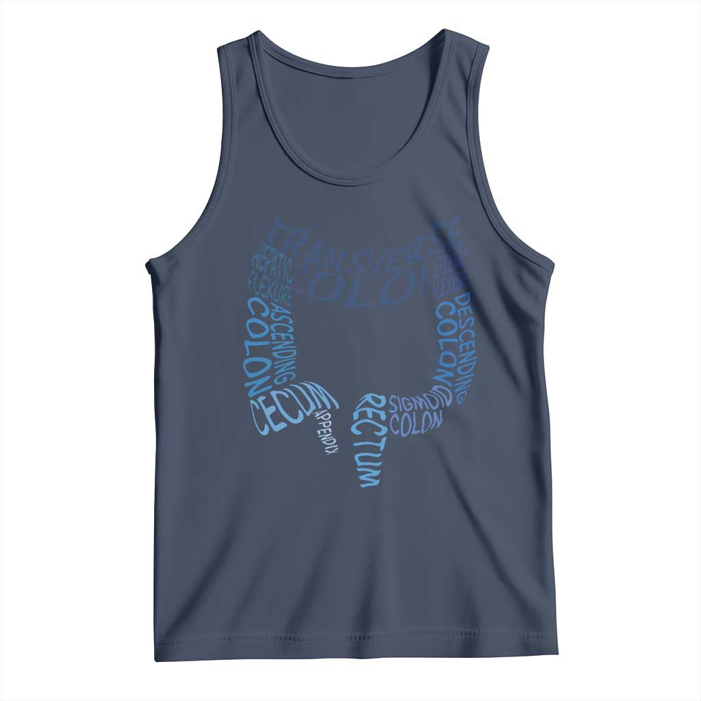 Funny GI Endoscopy Nurse Tank Top Vintage Retro Colon Anatomy Colonoscopy