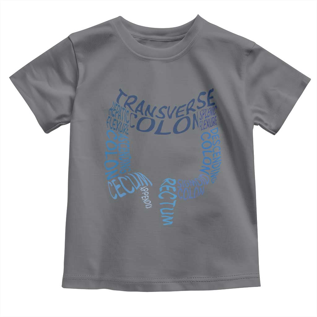 Funny GI Endoscopy Nurse Toddler T Shirt Vintage Retro Colon Anatomy Colonoscopy