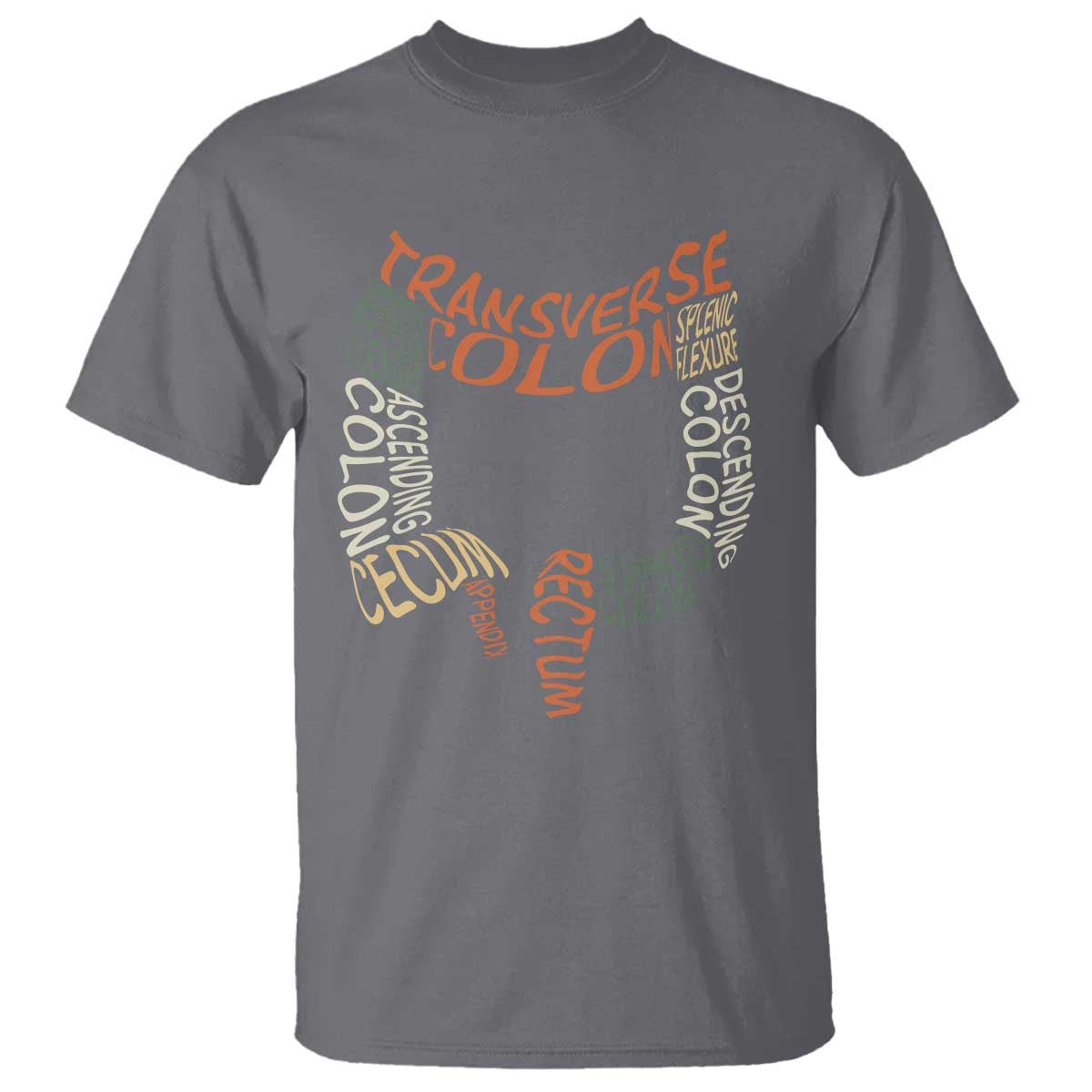 Funny GI Endoscopy Nurse T Shirt Colon Anatomy Colonoscopy