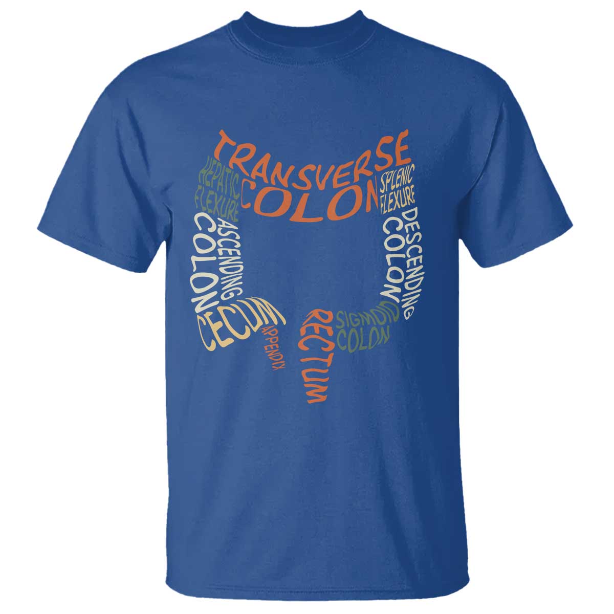 Funny GI Endoscopy Nurse T Shirt Colon Anatomy Colonoscopy