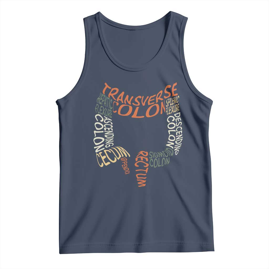 Funny GI Endoscopy Nurse Tank Top Colon Anatomy Colonoscopy