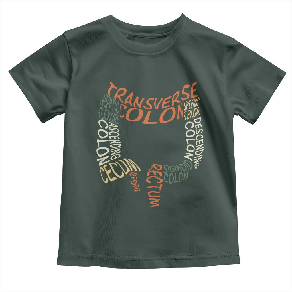Funny GI Endoscopy Nurse Toddler T Shirt Colon Anatomy Colonoscopy