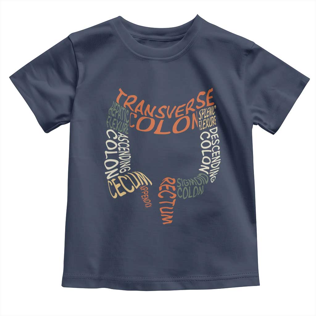 Funny GI Endoscopy Nurse Toddler T Shirt Colon Anatomy Colonoscopy