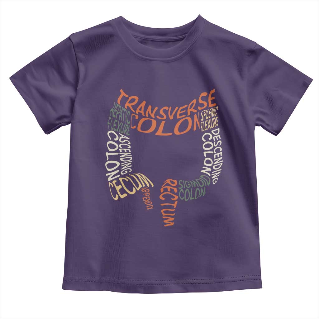 Funny GI Endoscopy Nurse Toddler T Shirt Colon Anatomy Colonoscopy
