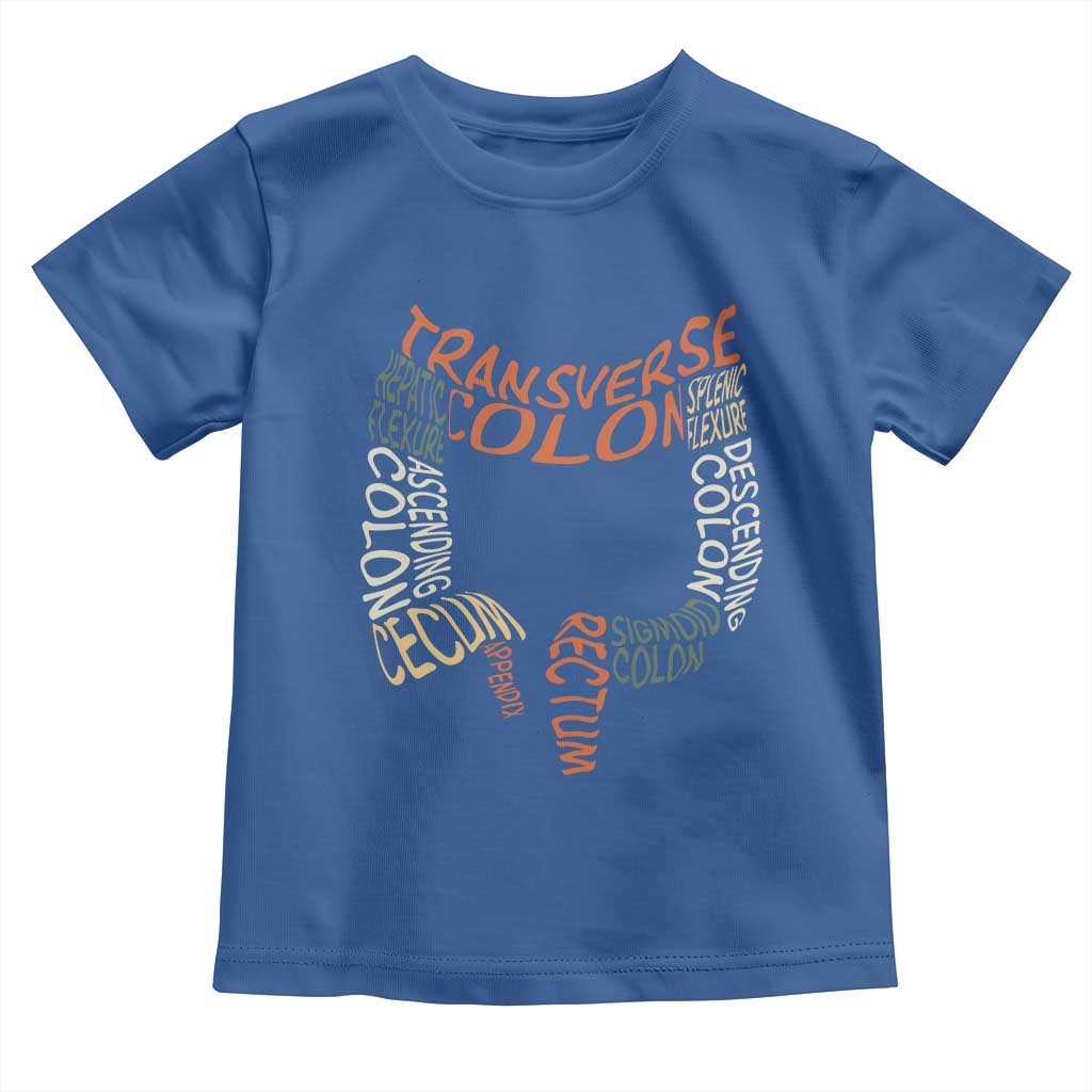Funny GI Endoscopy Nurse Toddler T Shirt Colon Anatomy Colonoscopy