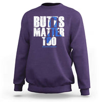 Funny Colorectal Cancer Awareness Sweatshirt Butts Matter Too Save The Butts
