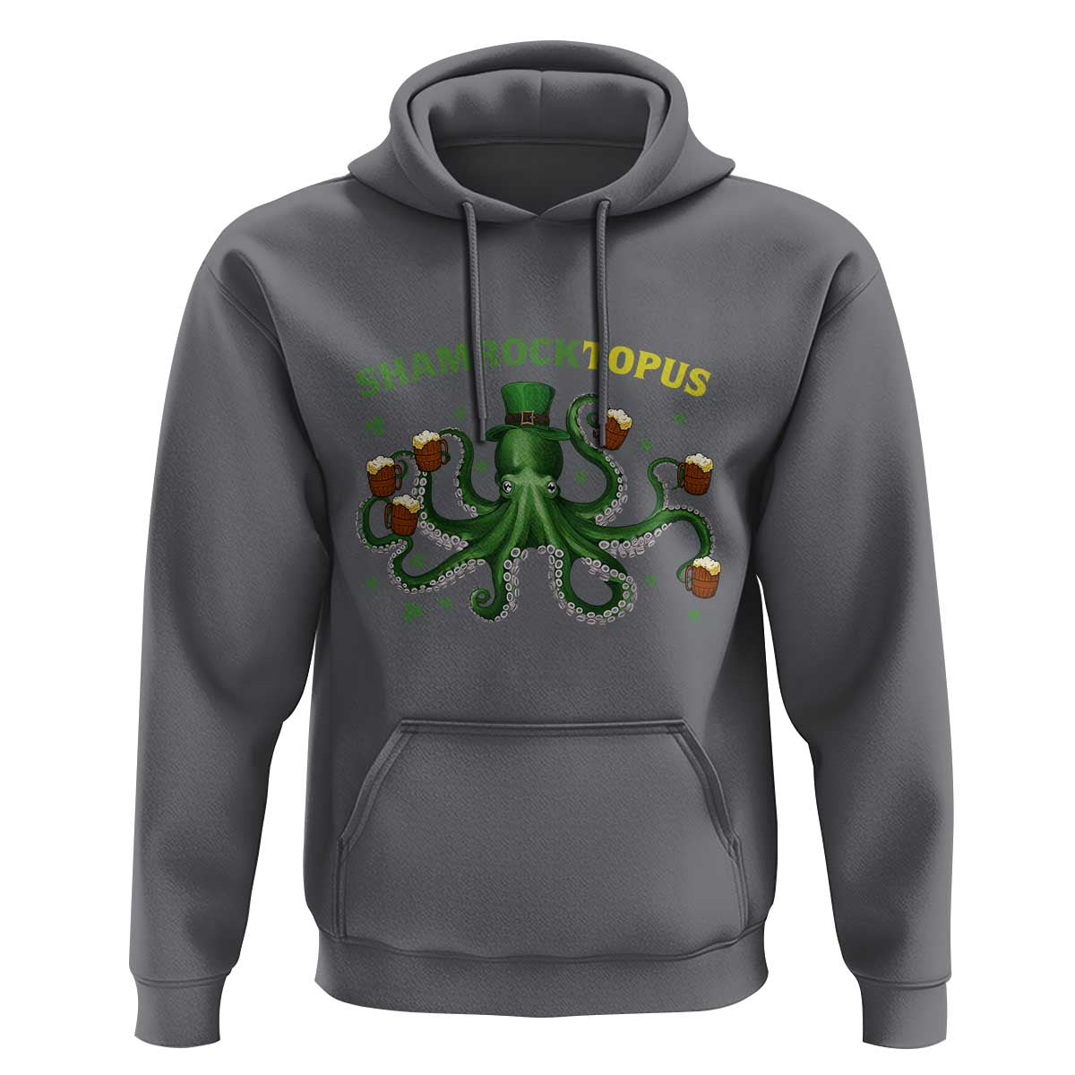 Funny St Patrick's Day Octopus Shamrocktopus Hoodie Irish Beer Mug