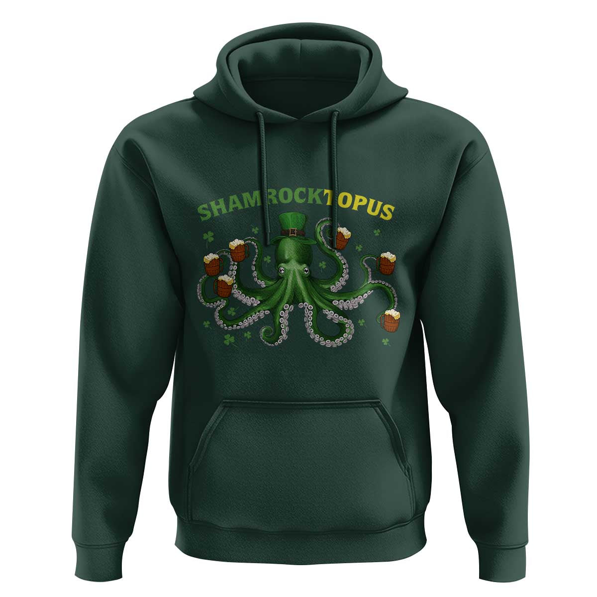 Funny St Patrick's Day Octopus Shamrocktopus Hoodie Irish Beer Mug
