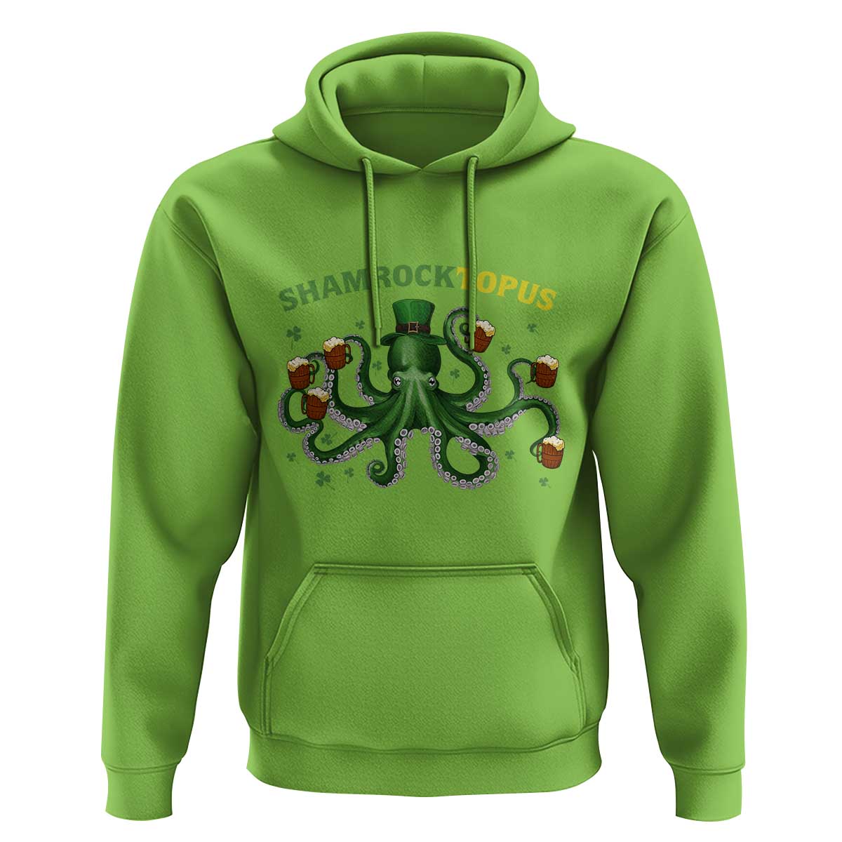 Funny St Patrick's Day Octopus Shamrocktopus Hoodie Irish Beer Mug