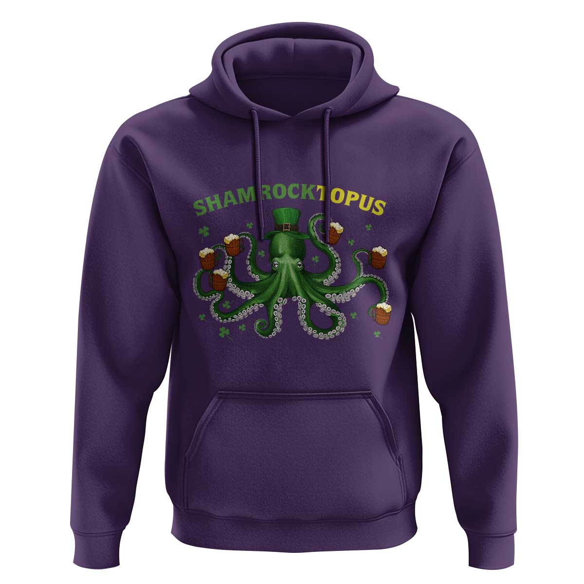 Funny St Patrick's Day Octopus Shamrocktopus Hoodie Irish Beer Mug