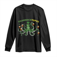 Funny St Patrick's Day Octopus Shamrocktopus Long Sleeve Shirt Irish Beer Mug