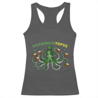 Funny St Patrick's Day Octopus Shamrocktopus Racerback Tank Top Irish Beer Mug