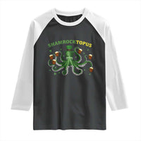 Funny St Patrick's Day Octopus Shamrocktopus Raglan Shirt Irish Beer Mug