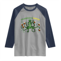 Funny St Patrick's Day Octopus Shamrocktopus Raglan Shirt Irish Beer Mug