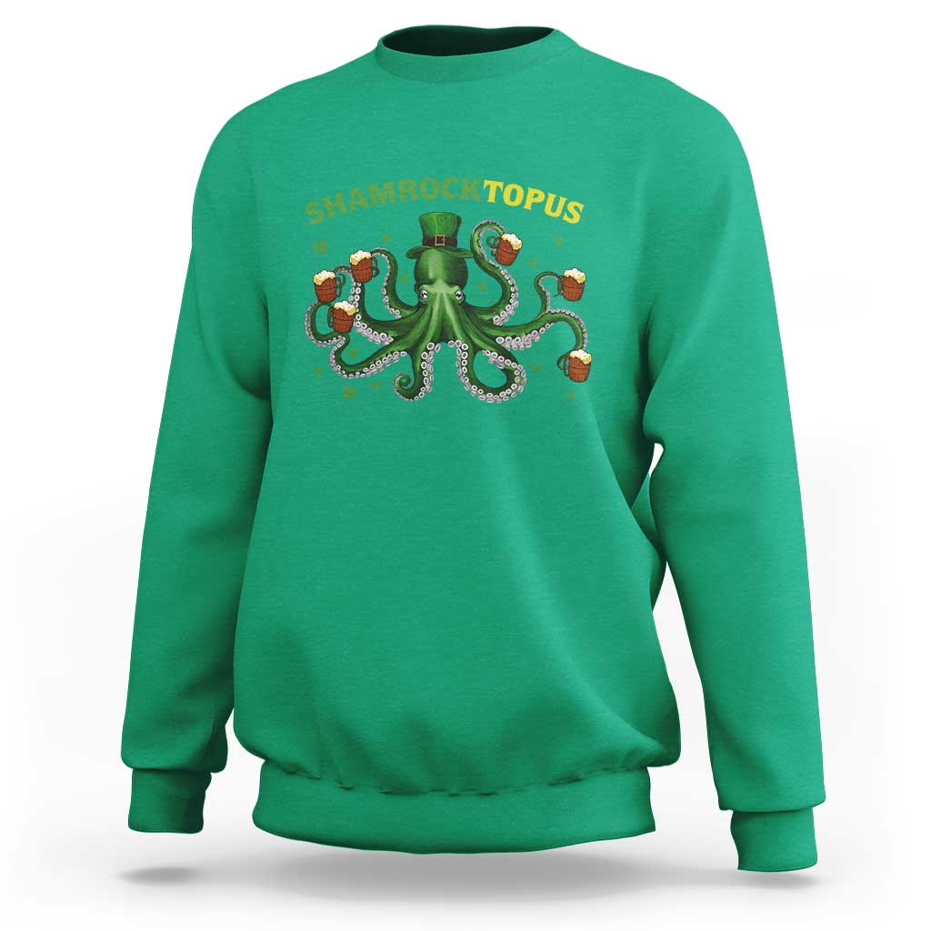Funny St Patrick's Day Octopus Shamrocktopus Sweatshirt Irish Beer Mug